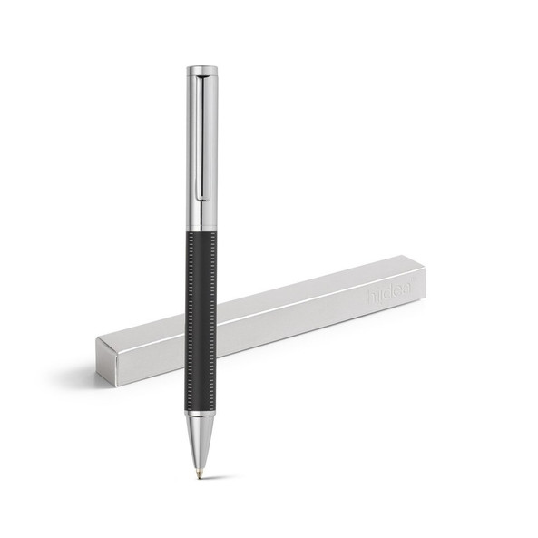 hi!dea 91348 - Stylo en métal avec mécanisme twist et clip