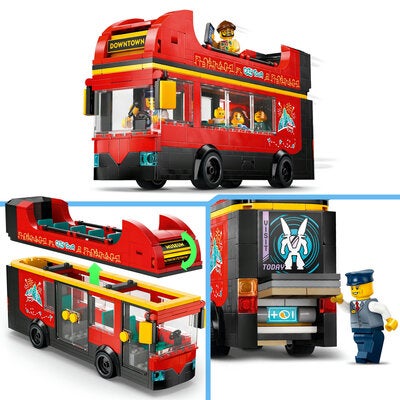 LEGO City 60407 Rød dobbeltdekker-turistbuss