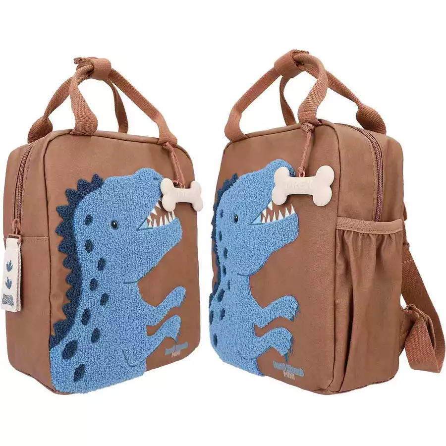 Depesche Rucksack Dino Mini Dino World 23 x 20 cm braun
