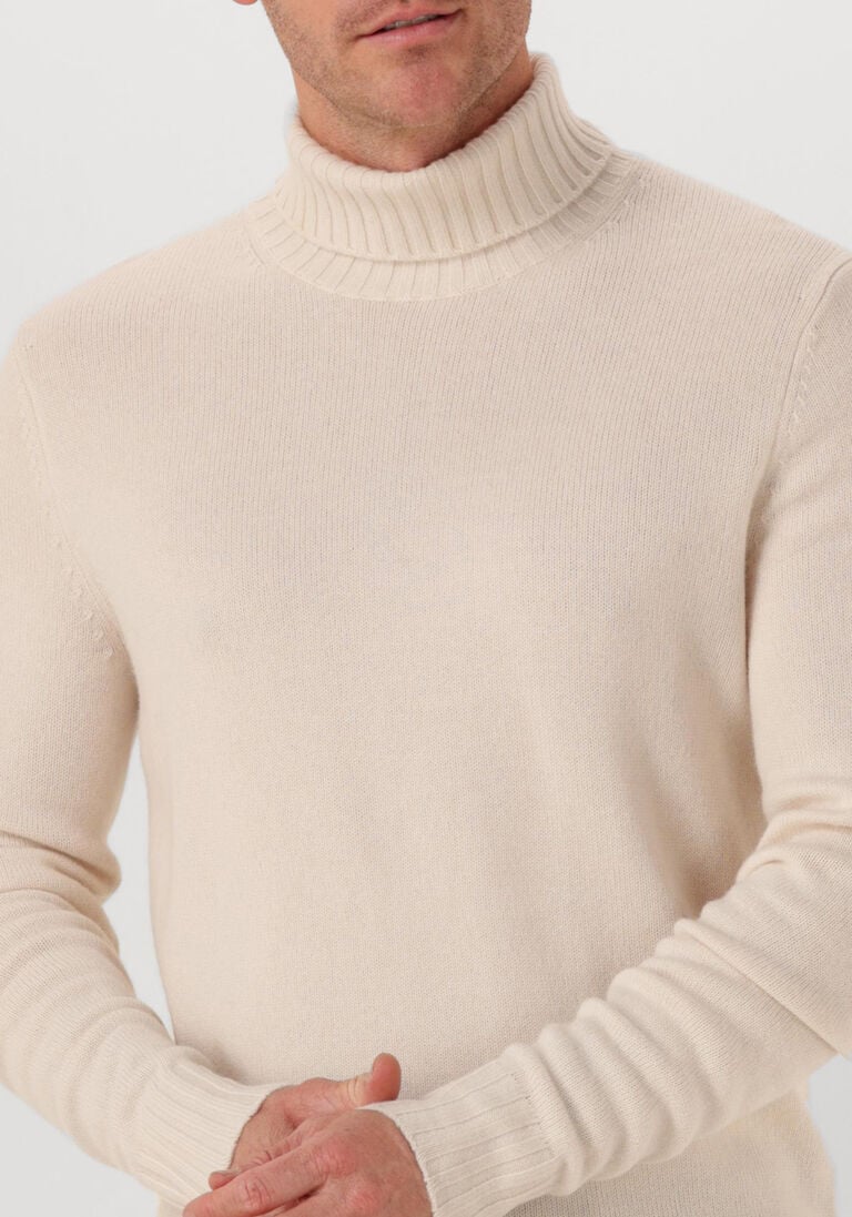creme leurink knit coltrui trani col