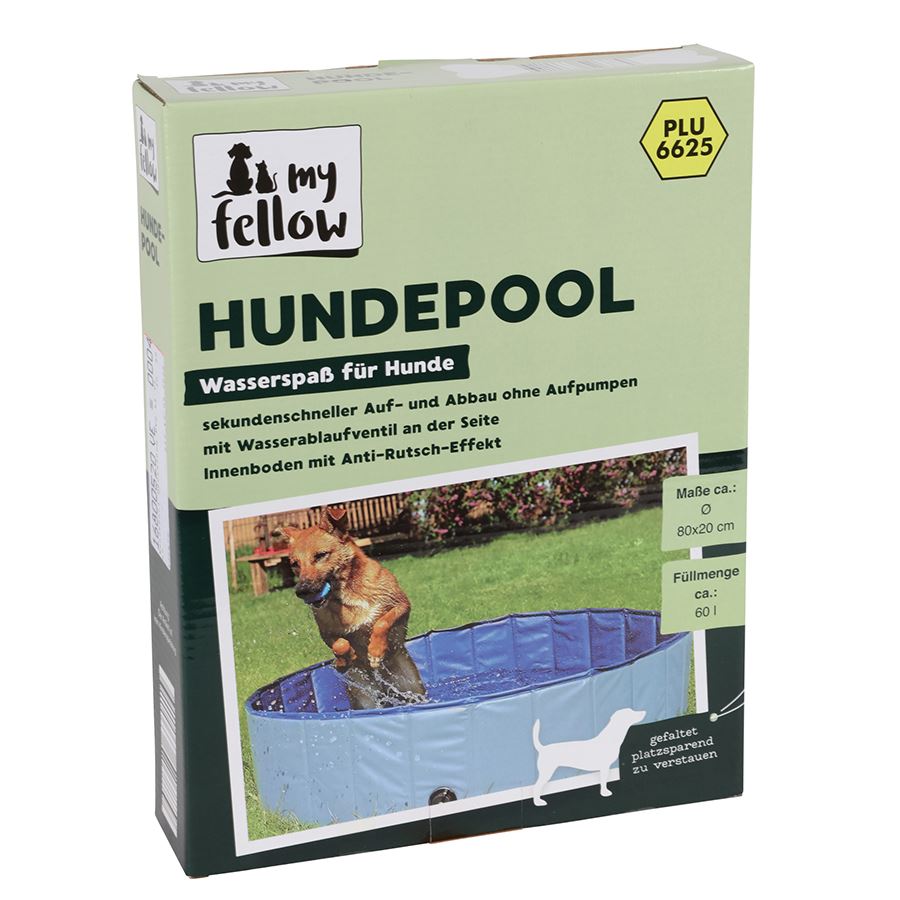 Hundepool 80x20cm Blau