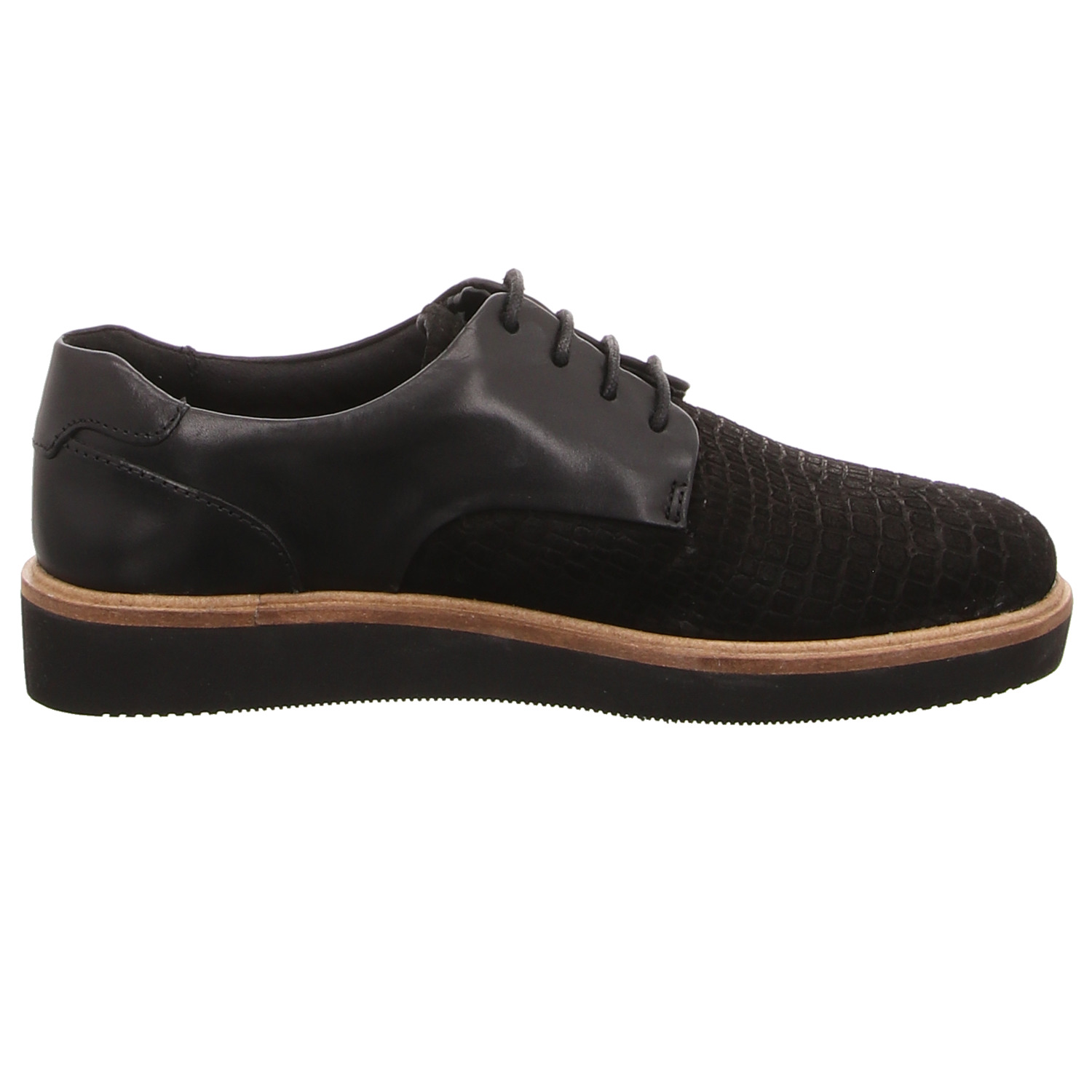 Clarks Schnürhalbschuh schwarz