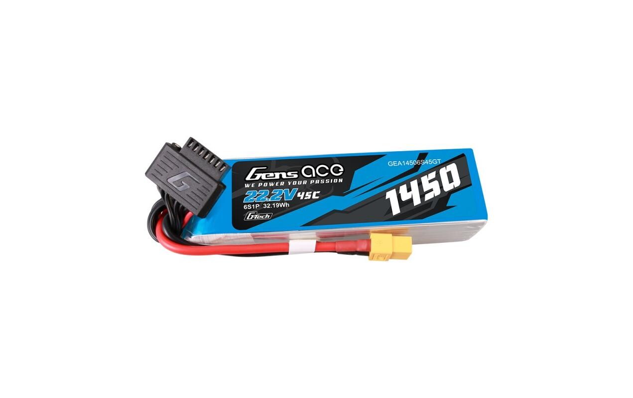 RC-Akku LiPo 1450 mAh 22.2 V 45C G-Tech6S LiPo Akku mit XT60 Stecker