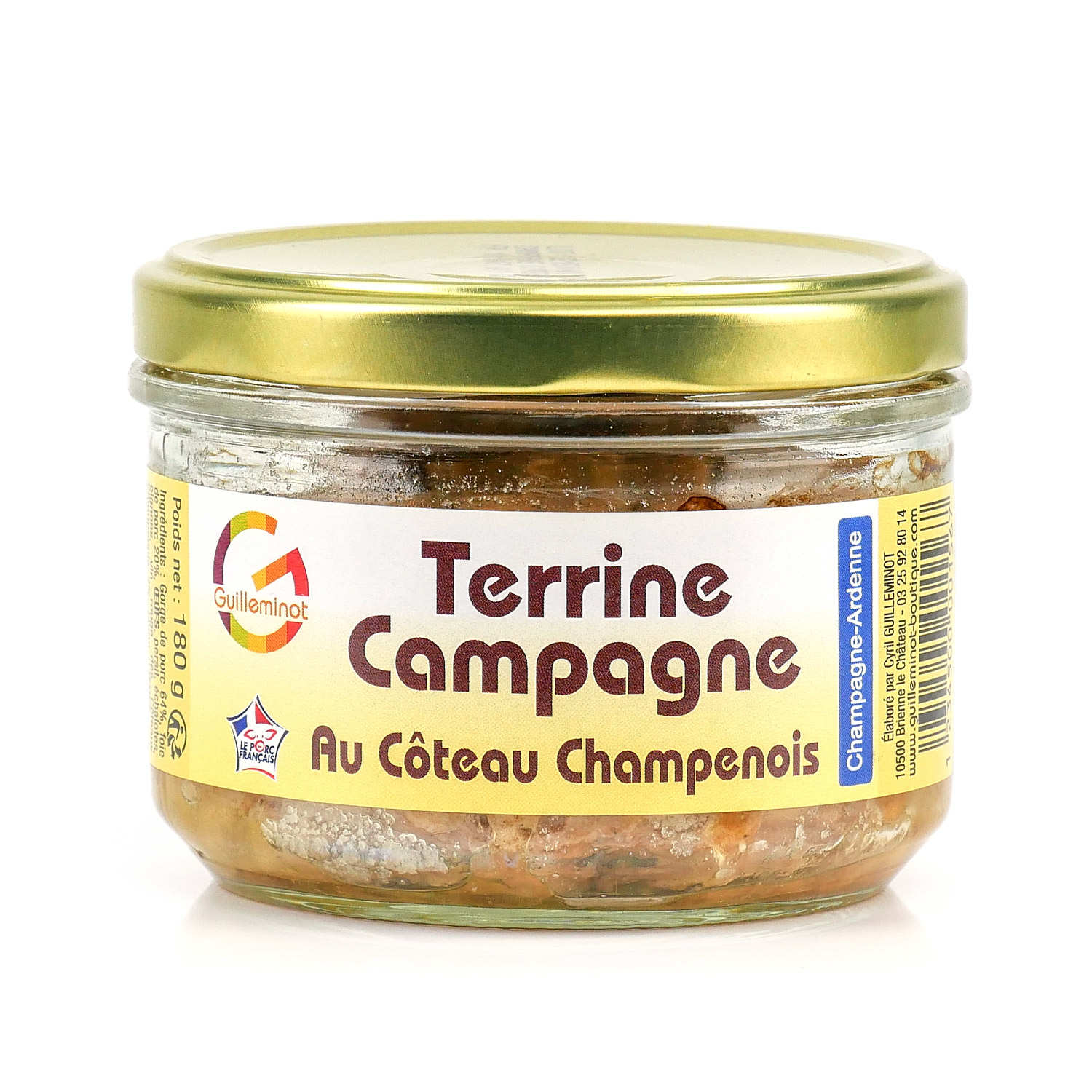 Terrine de campagne au Coteaux Champenois
