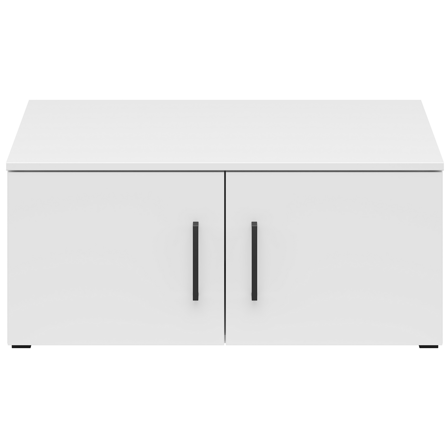 Aufsatzschrank/ Stand-Hängeelement - weiß - 80 cm breit