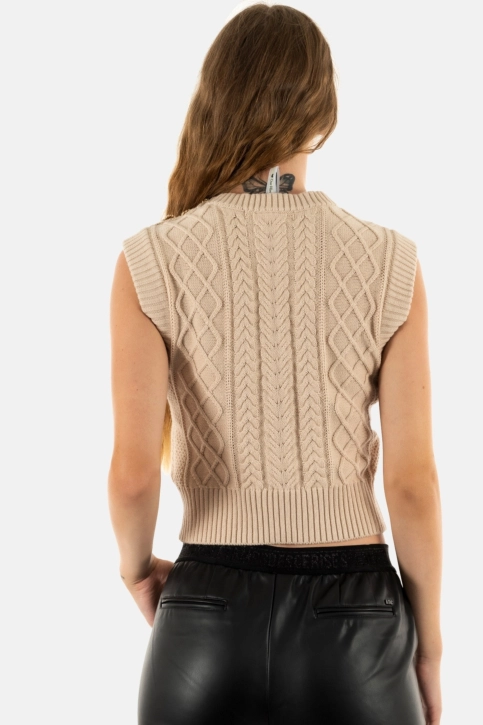 pull léger guess jeans sabine jewel btn a90f cemento