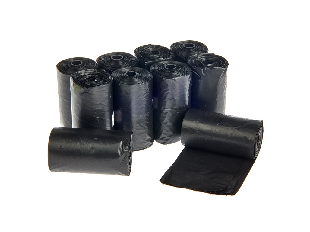 SACOS HIGIENE AUCHAN PRETO 10 ROLOS