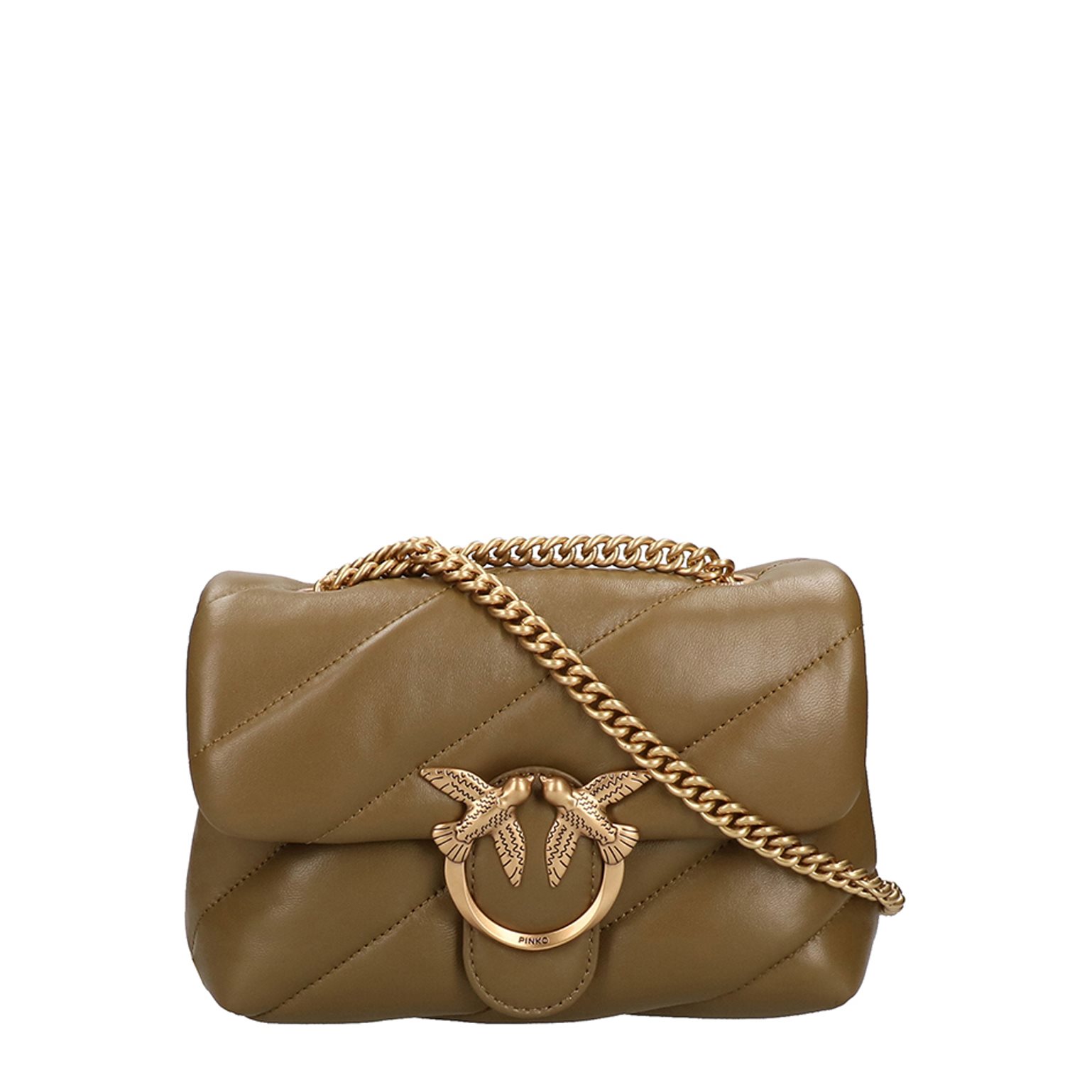 Pinko Love Puff Mini Cl plantation-antiqueÂ gold