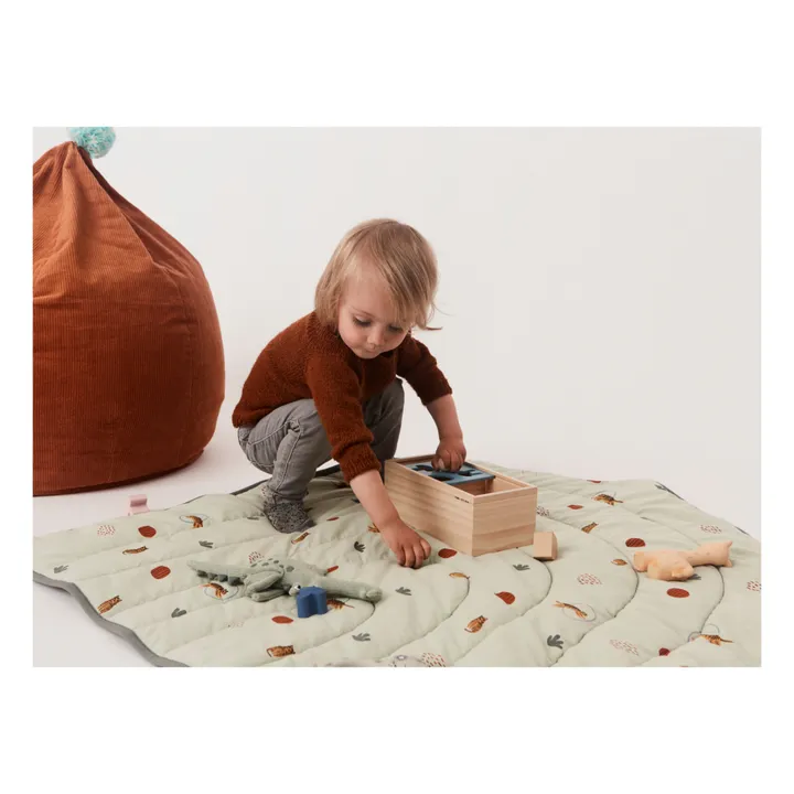 Oyoy Mini Pouf en velours côtelé | Marron