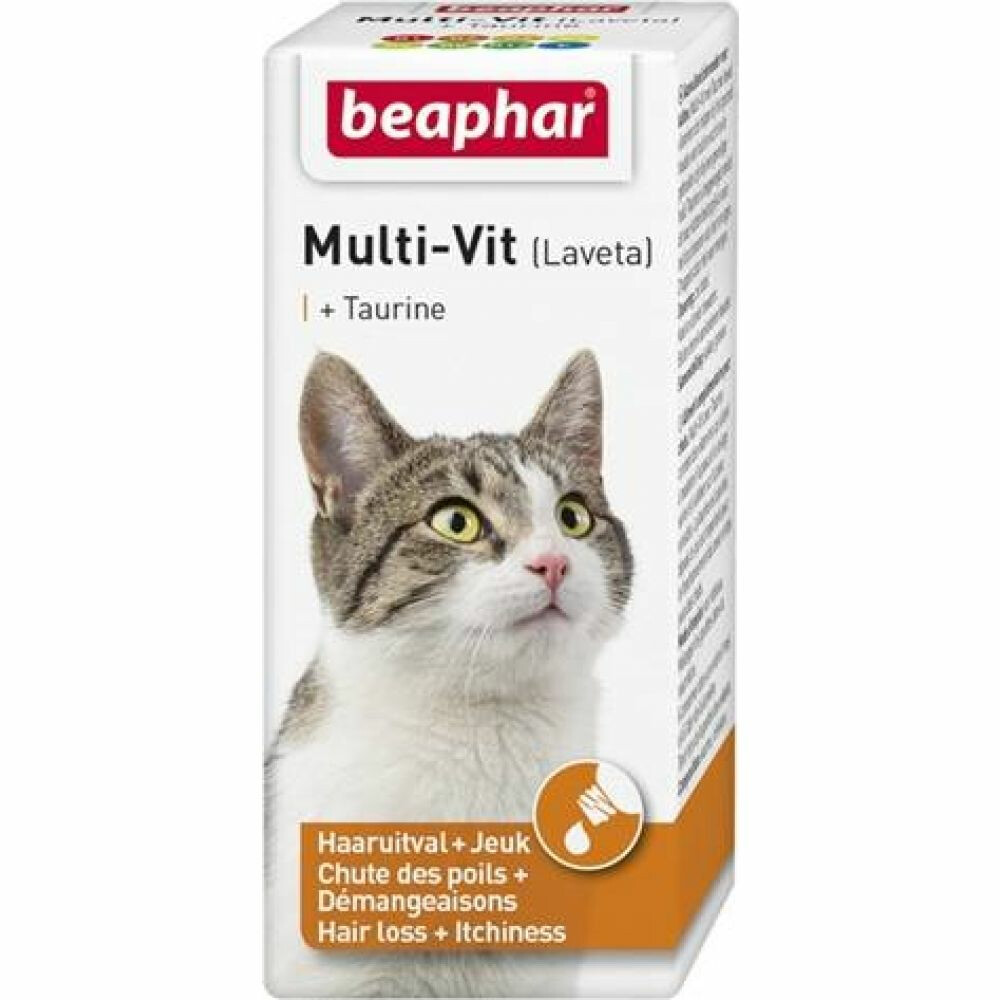6x Beaphar Multi-Vit Laveta Kat20 ml