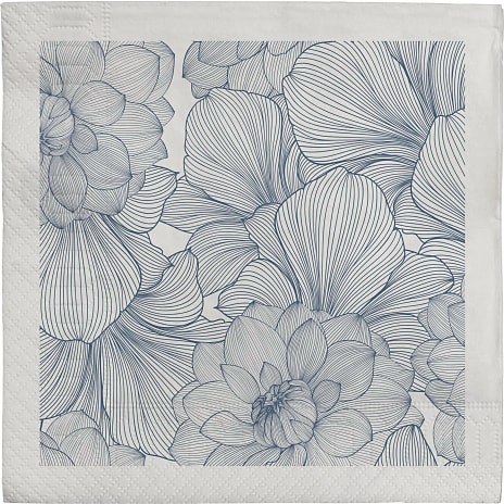 Mønstrede servietter 33x33 cm 20-pak