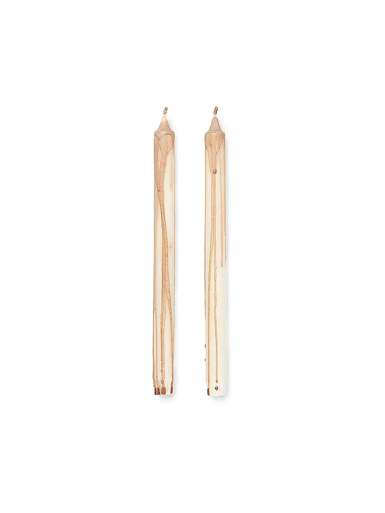 FERM LIVING Stabkerze DRYP 2er Set 30cm Beige beige