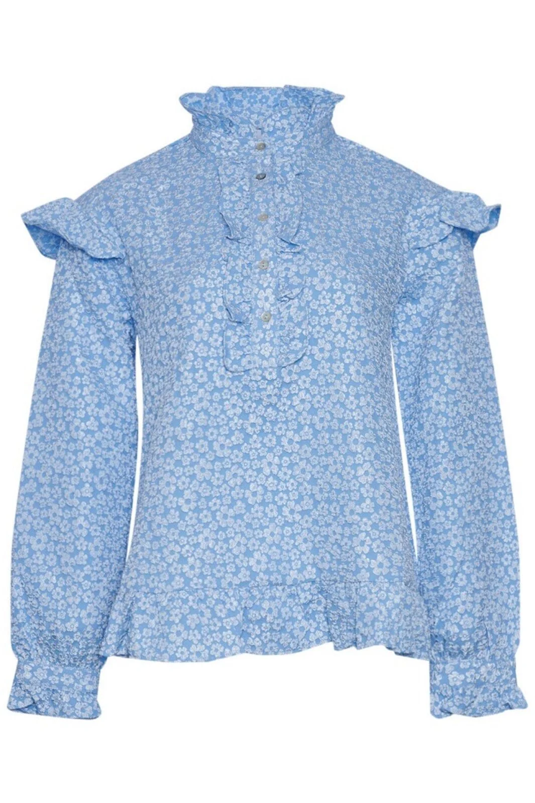 Noella Reno Ruby Ruffle Blouse light blue