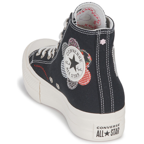 Converse - CHUCK TAYLOR ALL STAR LIFT HI - Noir / Multicolore