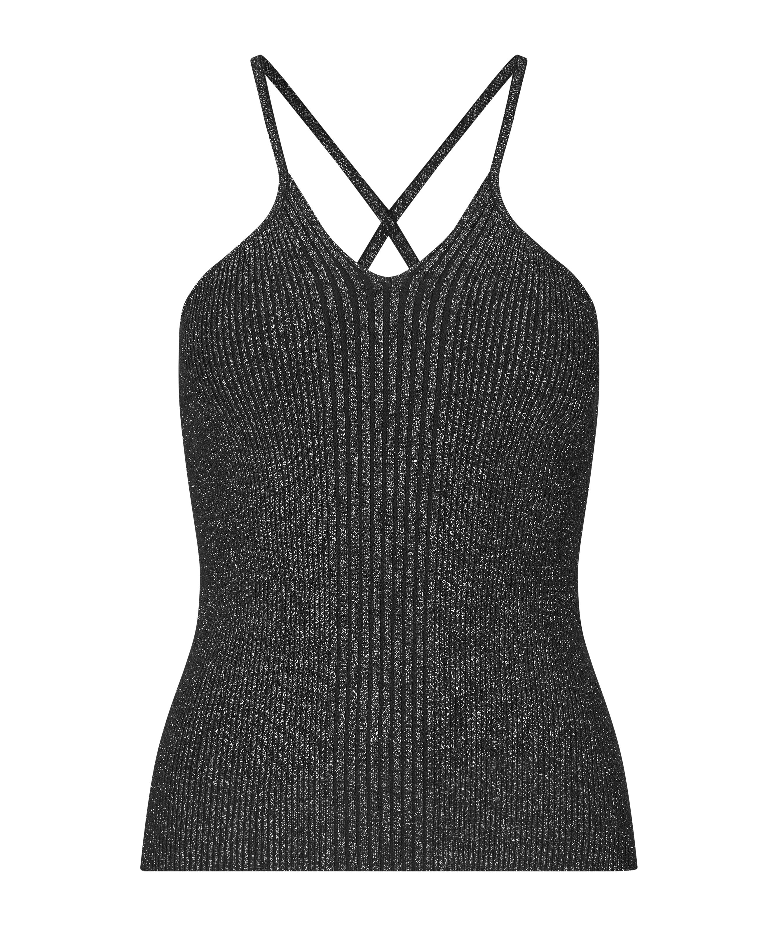 Samsøe Samsøe  Sanina Lurex top - Black Lux.