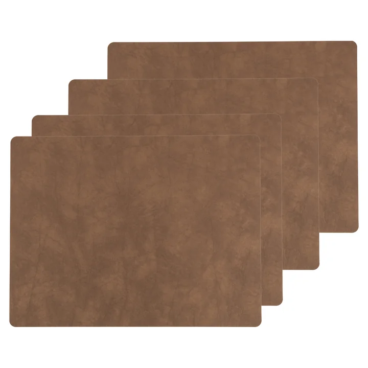 Lind DNA - Tischset Square L, 35 x 45 cm, Nupo natur (4er-Set)