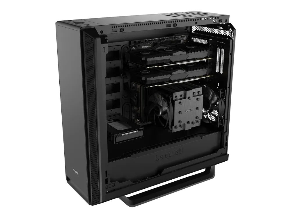 be quiet! Silent Base 802 - Tower - udvidet ATX - ingen strømforsyning (ATX / PS/2) - sort - USB/Lyd