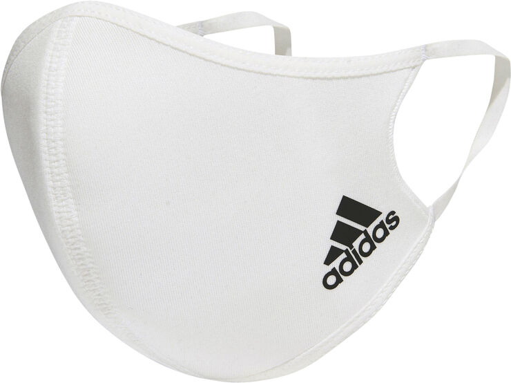 adidas 3-Pack stofmasker, M/L Hvid
