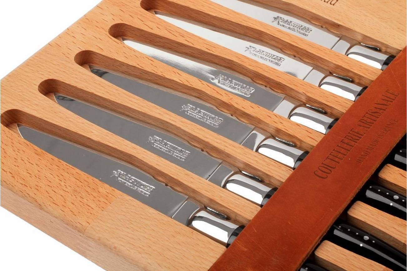 Fontenille Pataud 6dlg steakmessenset Buffelhoorn