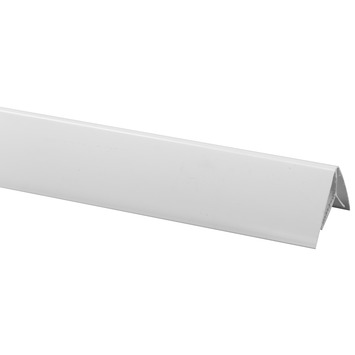 Binnenhoek voor kunststof schroot, lengte 270 cm wit