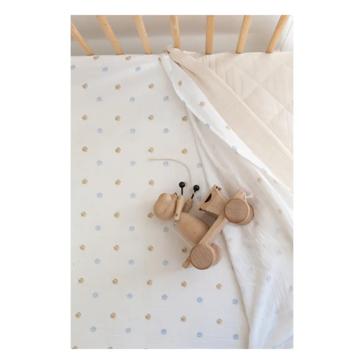 Soft Spot Drap-housse en coton bio 60x120 cm | Seaside