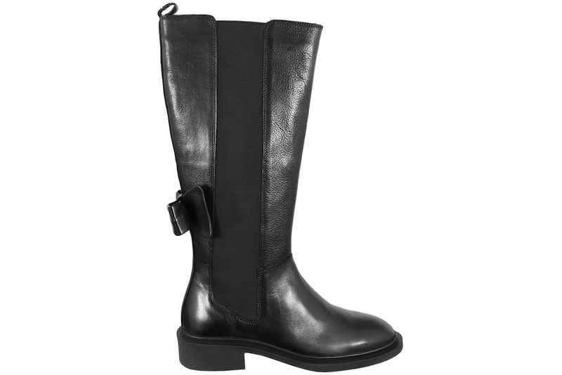 COPENHAGEN SHOES MAGIC FALL LANG STØVLE I SORT GLAT SKIND
