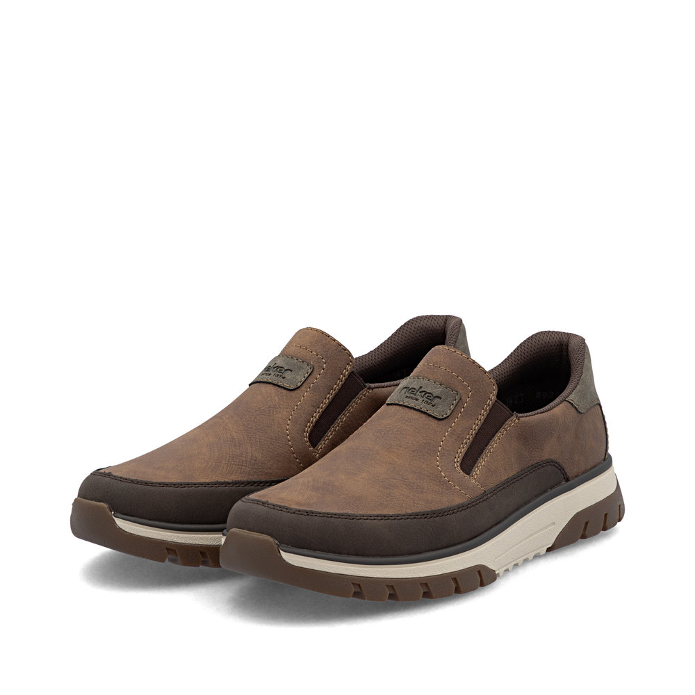 Rieker Herren-Slipper Braun-Beige