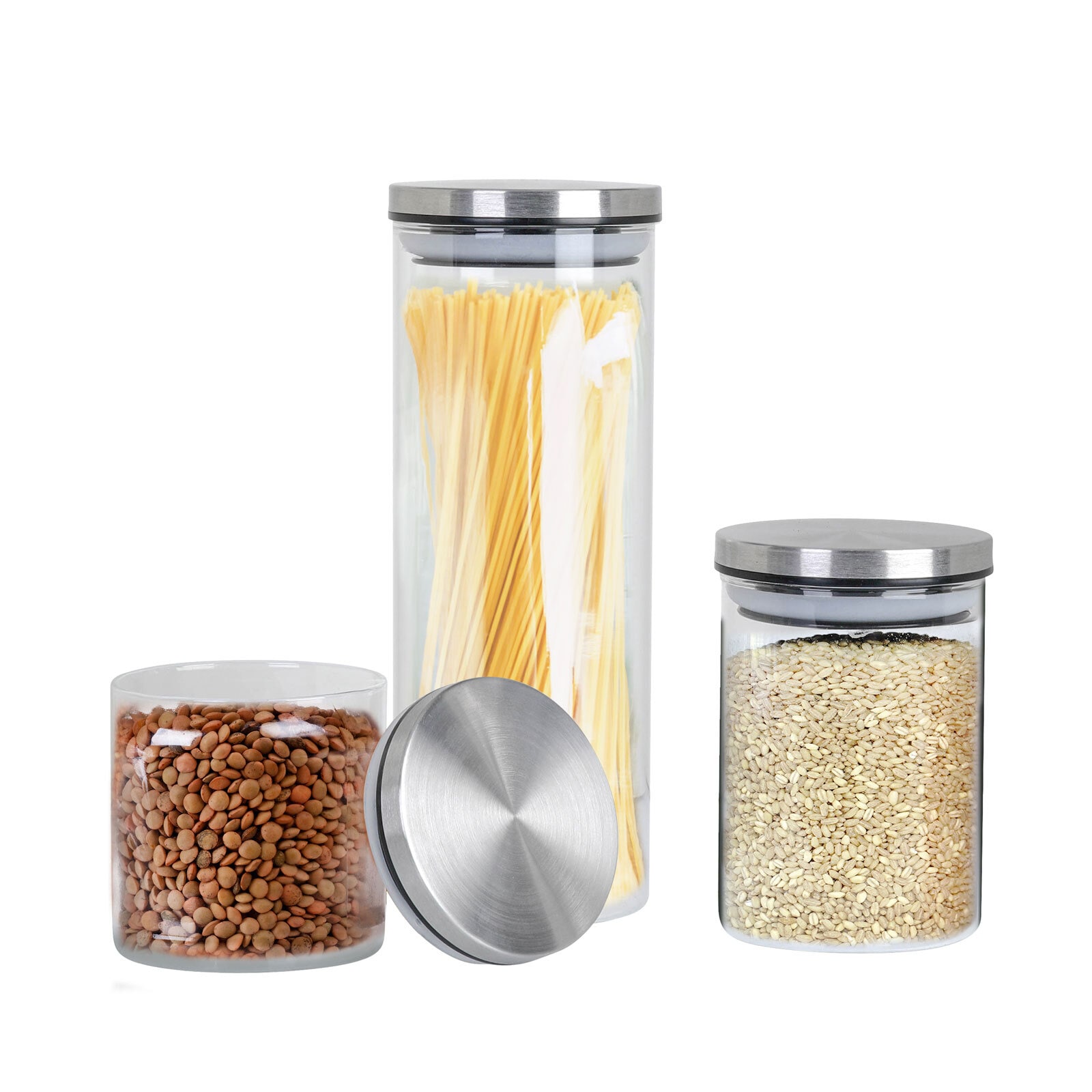 Vorratsdosen 3er-Set Borosilikatglas