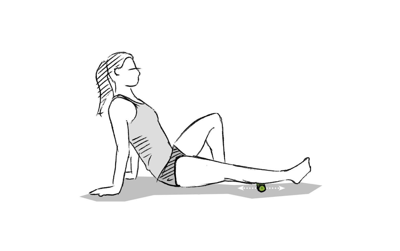 Faszientraining Mini GrünMini-Faszienrolle zur Regeneration und Selbstmassage