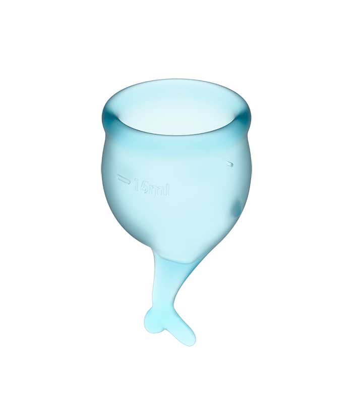 Satisfyer - Kit Menstrual Cup Feel Secure (15 + 20 ml) - Azul Claro