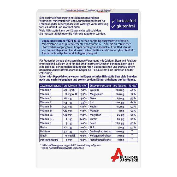Doppelherz system Für Sie Tabletten, 30 St
