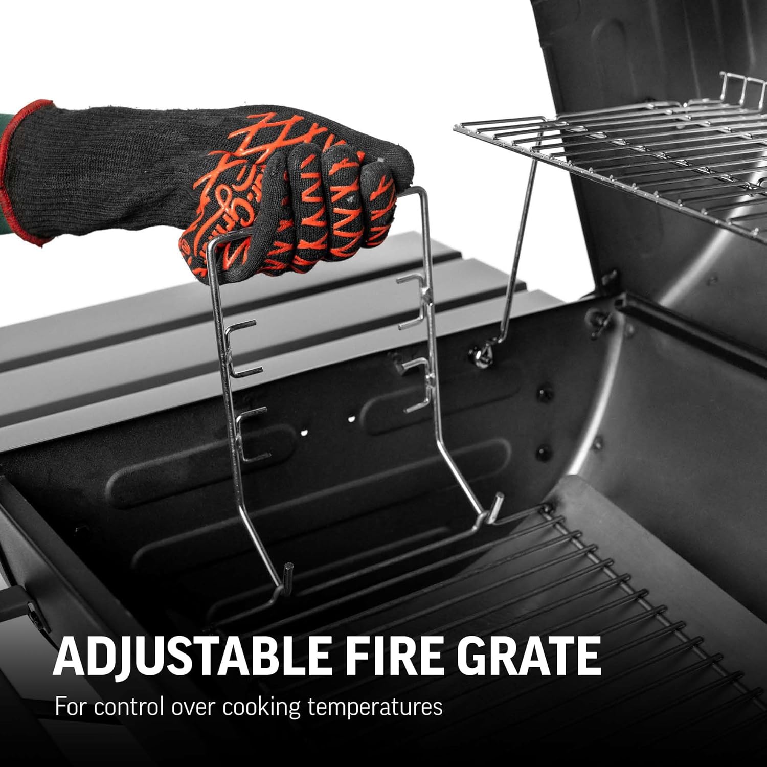 Char-Griller E2827 Pro Deluxe Holzkohlegrill, schwarz
