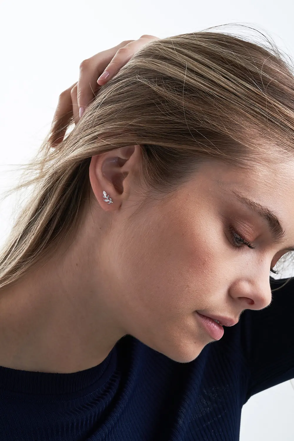 Ohrstecker - Silver Leaf