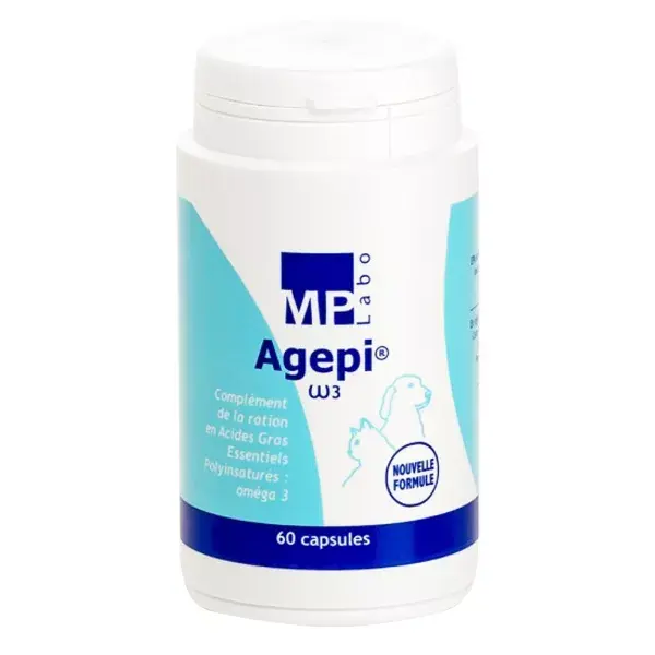 MP Labo Agepi Ômega 3 para Cães e Gatos, 60 cápsulas