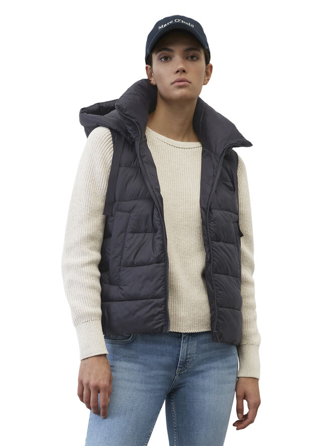 Marc O’Polo BNOS recycled no down, vest, detach Midnight blue