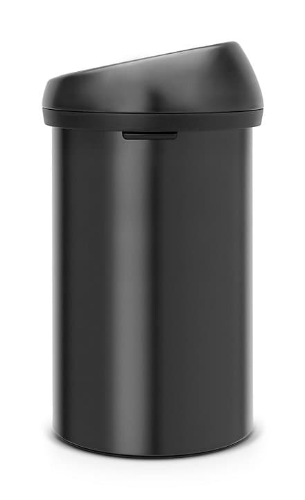 Poubelle à couvercle basculant Brabantia Touch Bin 60 L noir