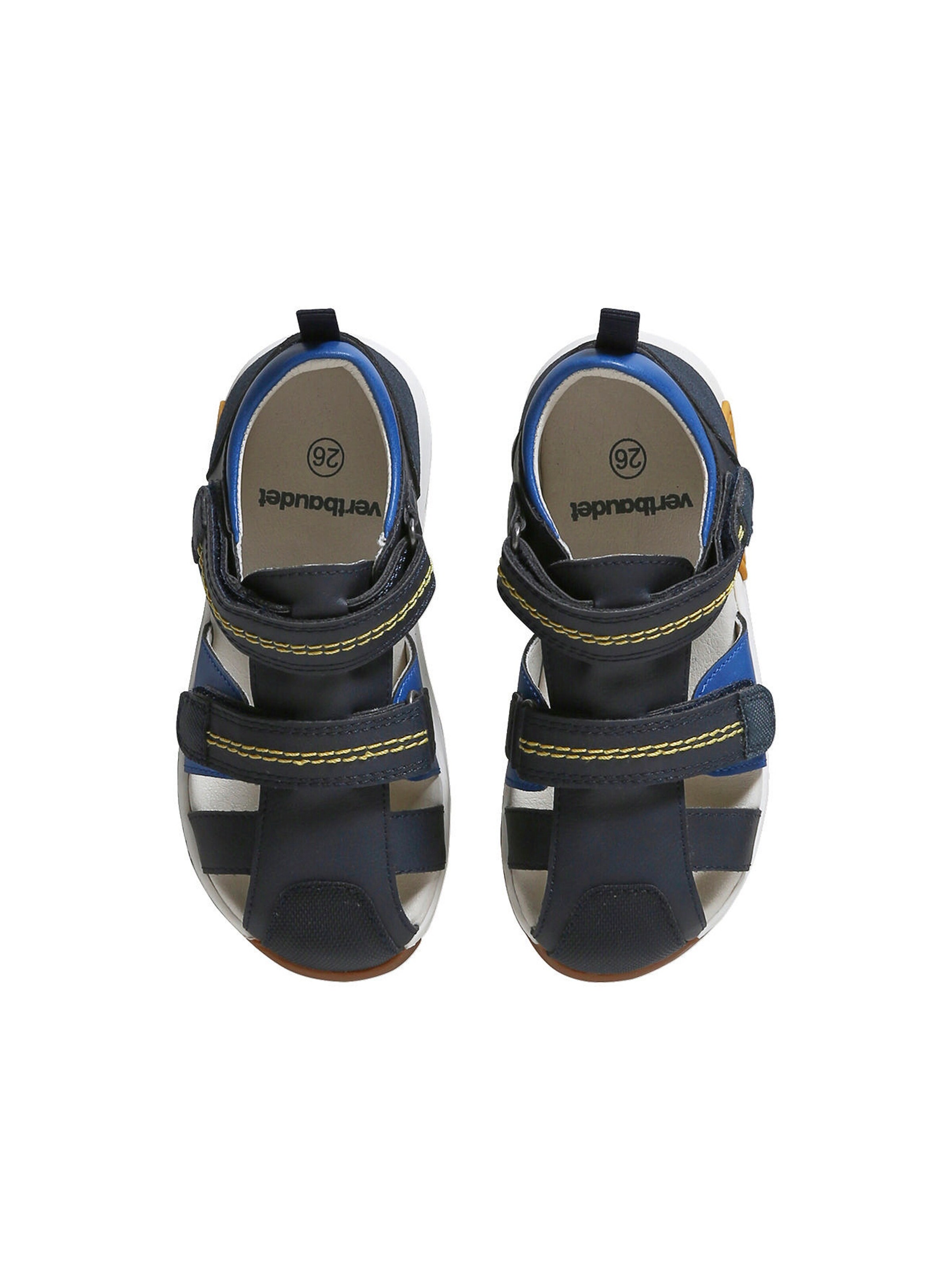 Vertbaudet Kinder Klett-Sandalen nachtblau/blau