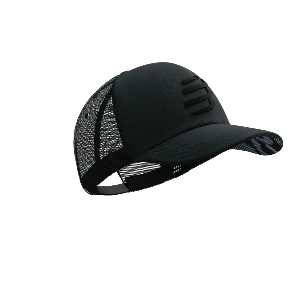Compressport Trucker Cap Zwart/Zwart Reflective