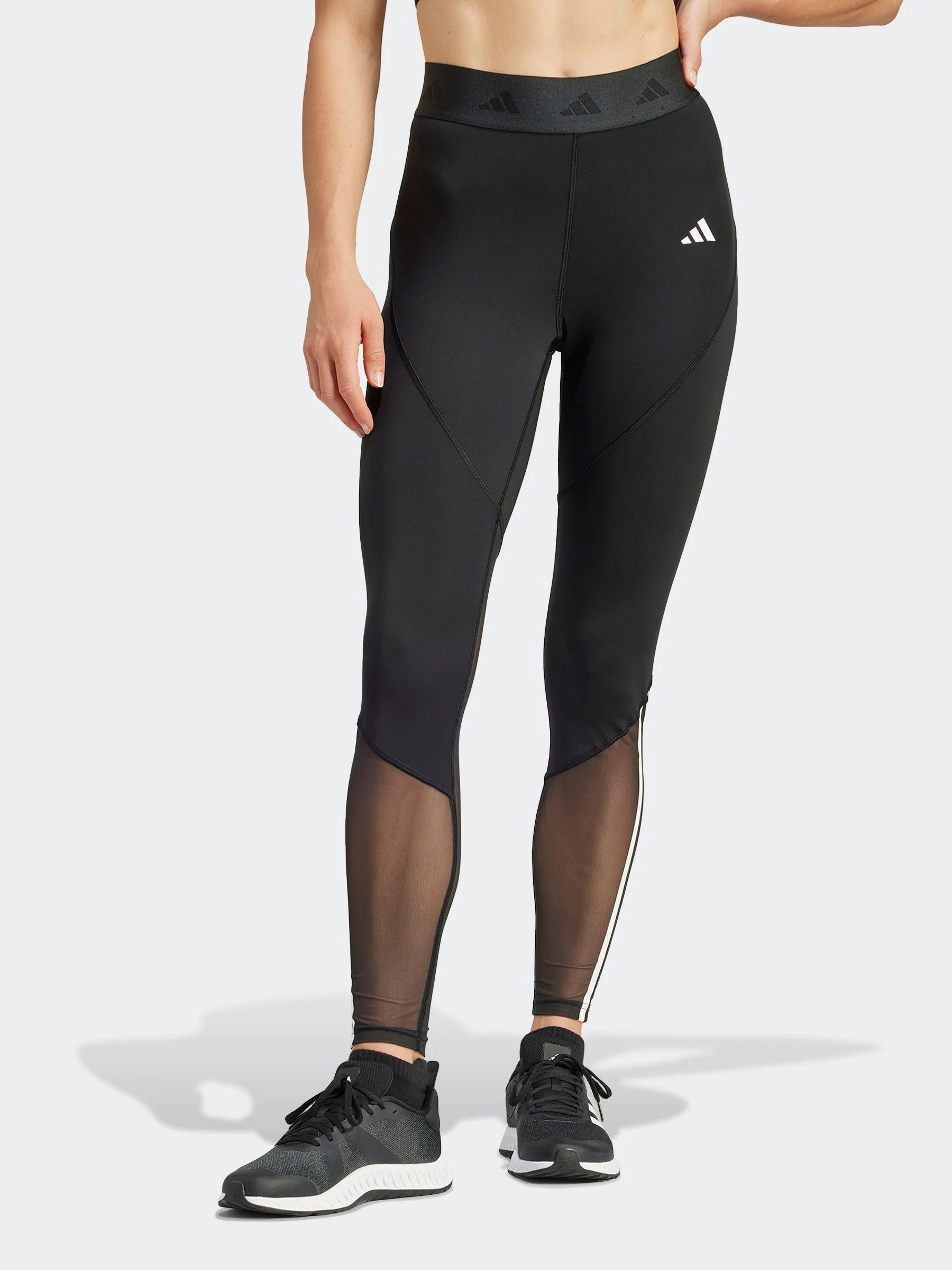 Zwart - adidas Hyperglam lange legging