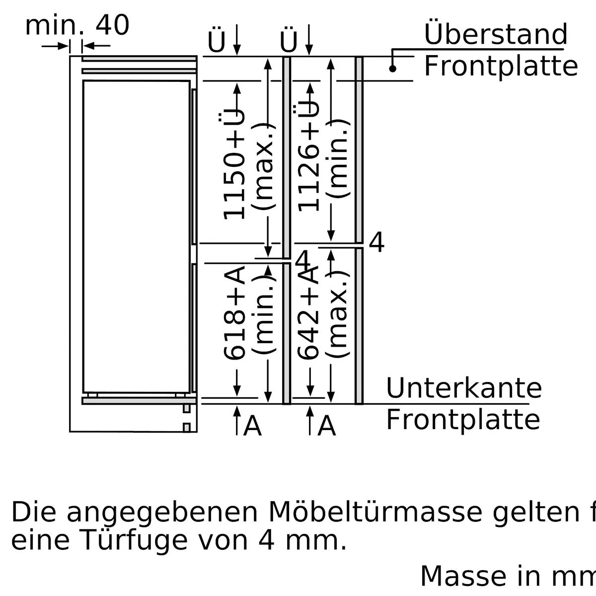 Bosch Kühl-Gefrierkombi KIS87ADE0H weiss