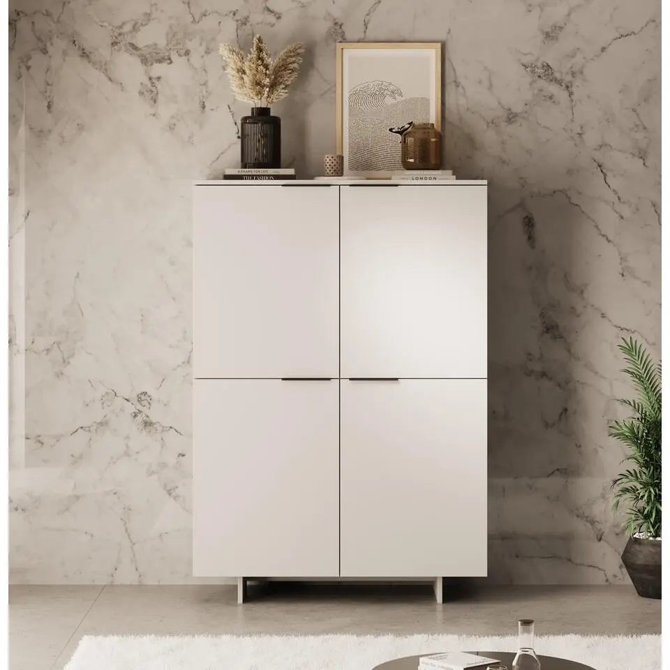 Meubella - Dressoir Ankara - Beige - 100 cm
