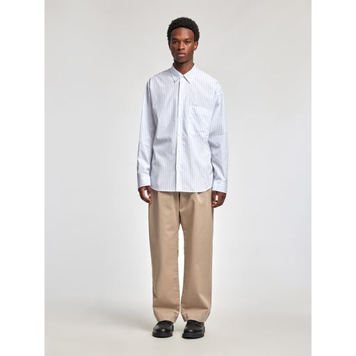 Annarr Relaxroar-Poplin Skjorte, Cashmere Blue, XL