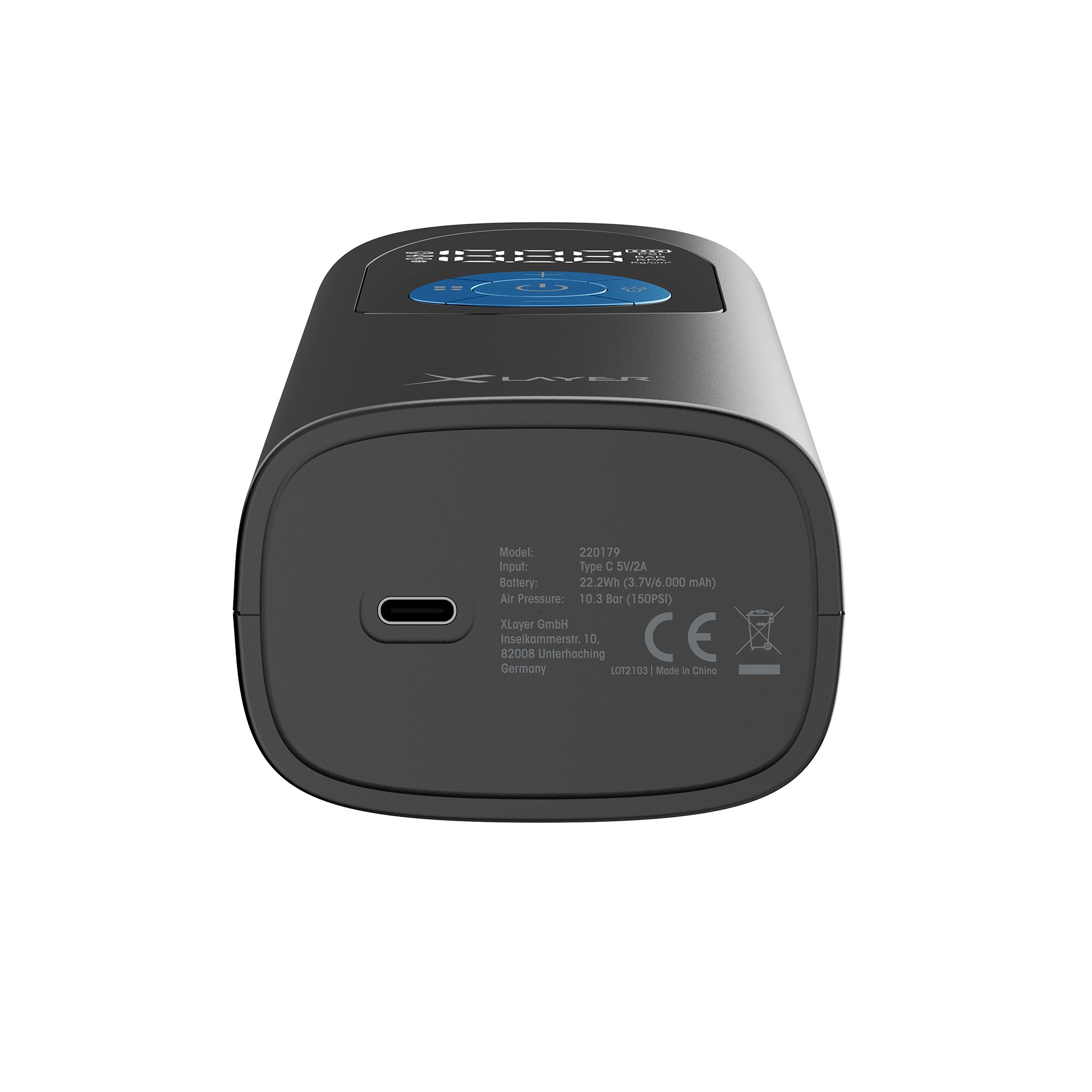 Xlayer Mobiler Akkukompressor 2.0 10.0 bar 6.000 mAh