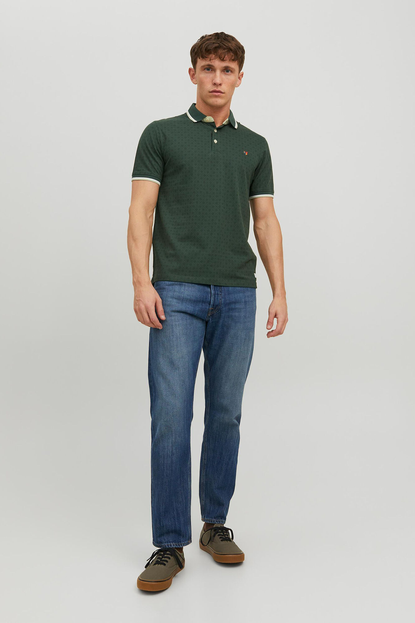 Camisa polo de algodão - Verde