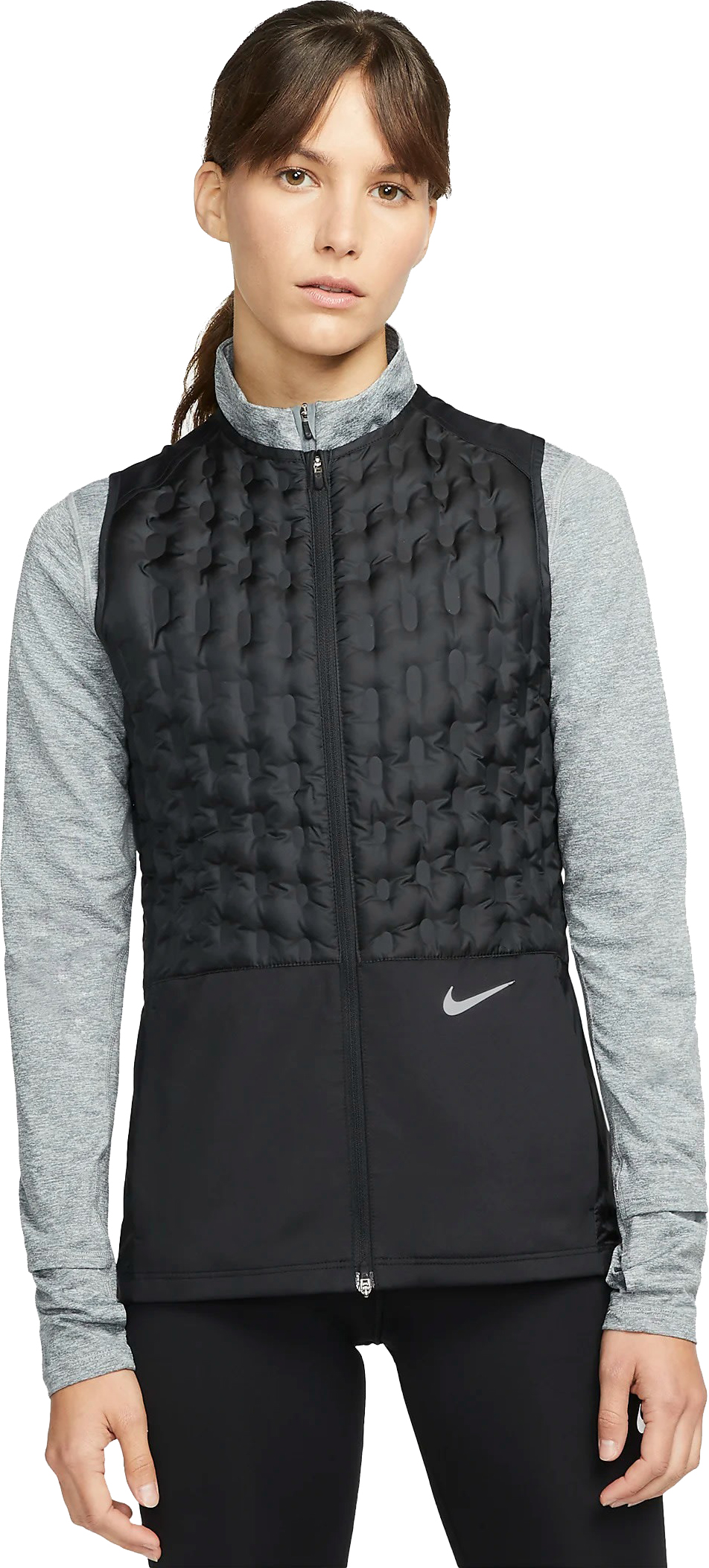 Therma-FIT ADV Downfill Running Gilet Dame 010/Black/Reflective Silver
