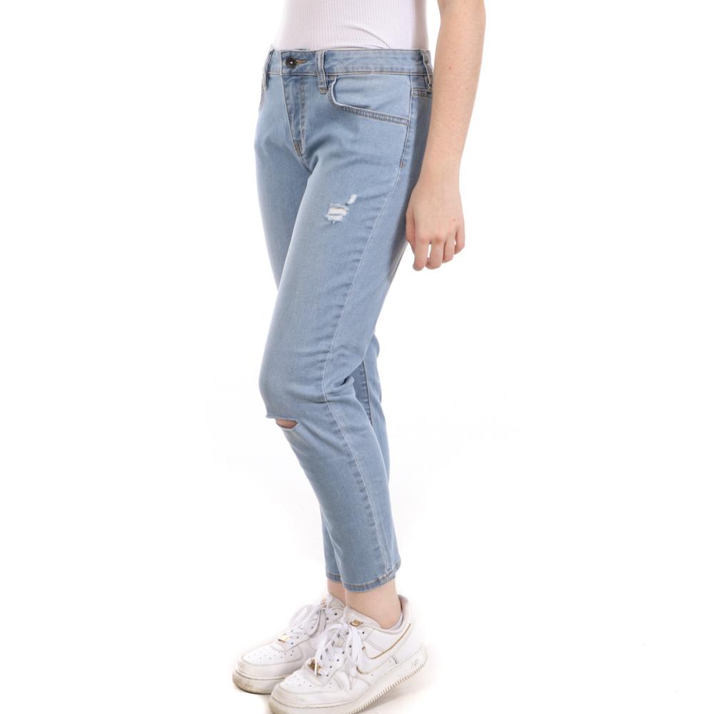 Vans Jean Bleu Boyfriend Femme Vans