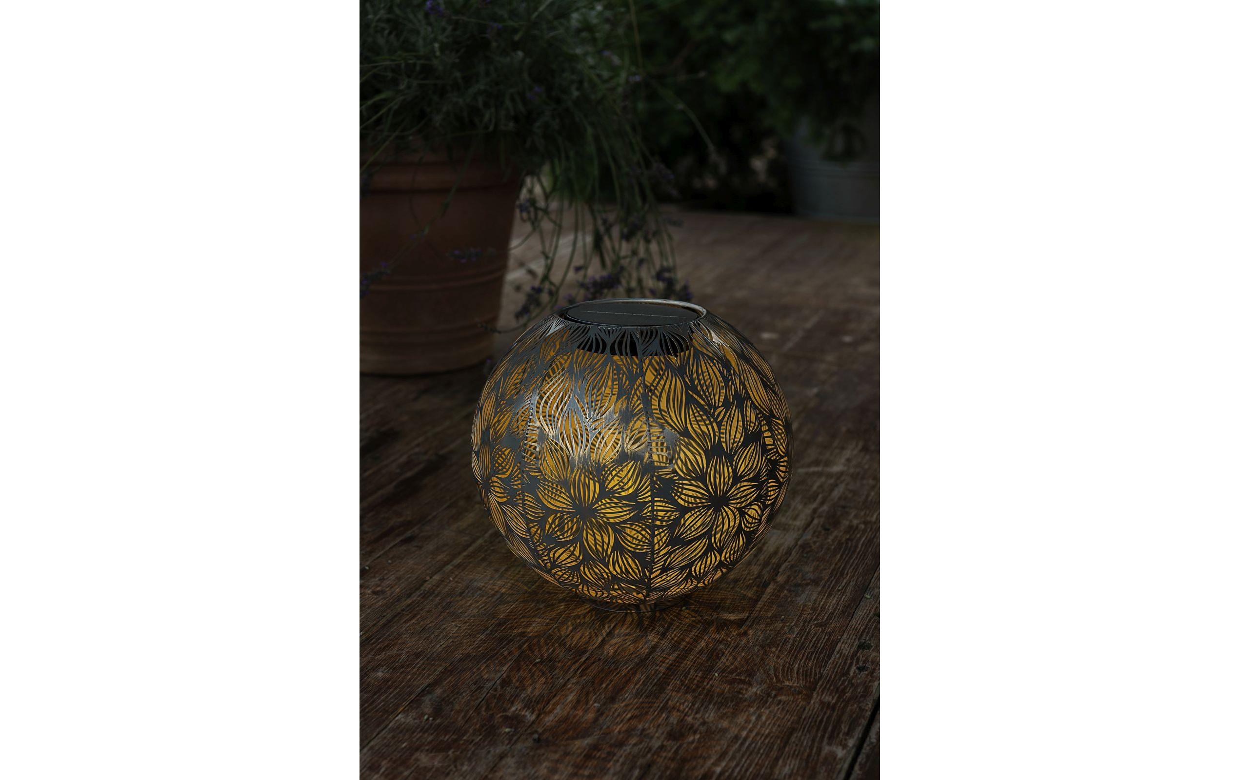 Solar Antic Ball Flora GreyDekorative Solarleuchte