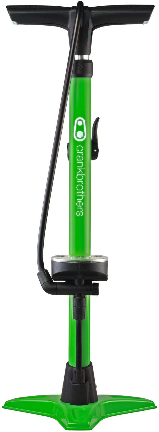 Crankbrothers Gem Fodpumpe 11 bar med manometer Grøn