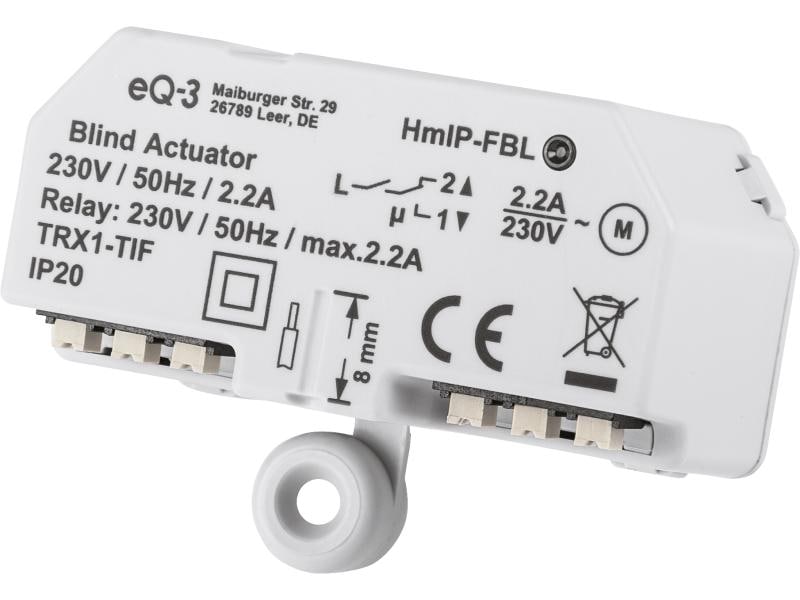 Homematic IP Smart Home Funk-Jalousieaktor Unterputz Unterputzaktor zum Steuern von Jalousien und Rollläden – HmIP-FBL