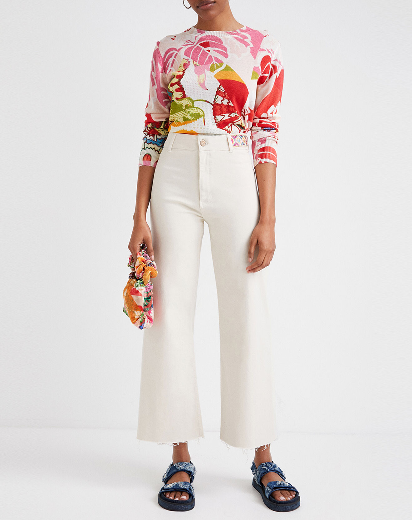 Desigual Jean Nola blanc